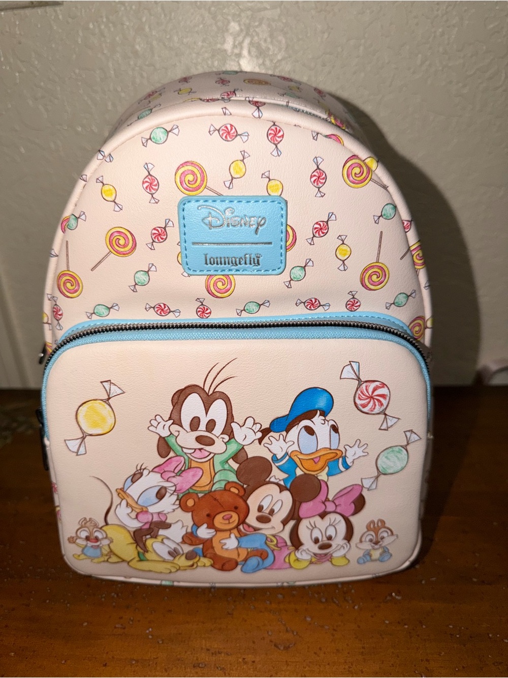 Loungefly Pastel Pink Disney Candy Backpack